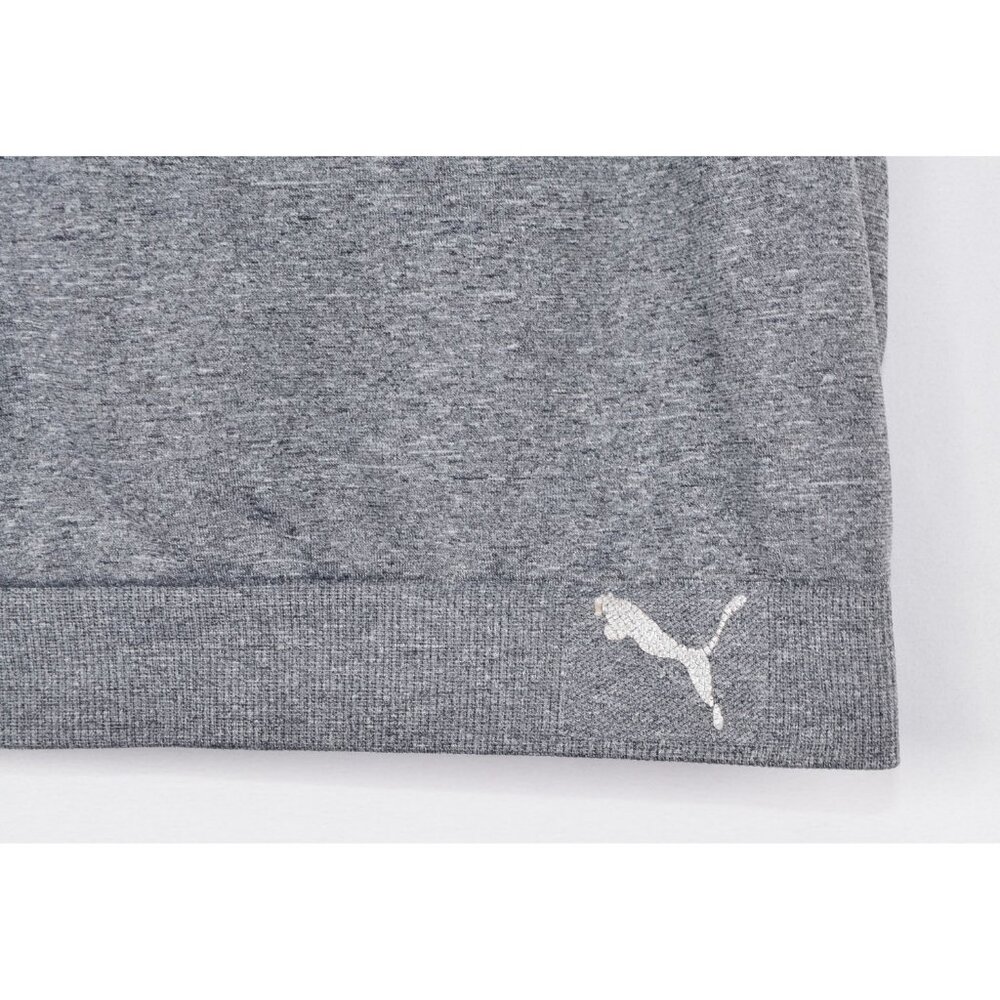 Puma Racerback Medium Impact Seamless Stretch Sports Bra Gray Size XL - Picture 3 of 5
